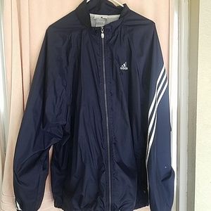Navy Blue Mens Adidas Jacket